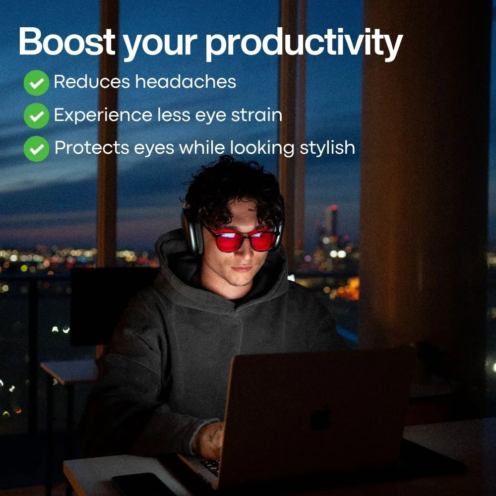Flow State™ Unisex Red Lens Blue Light Glasses