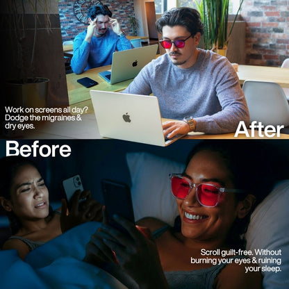 Flow® | Unisex Red Lens Blue Light Glasses