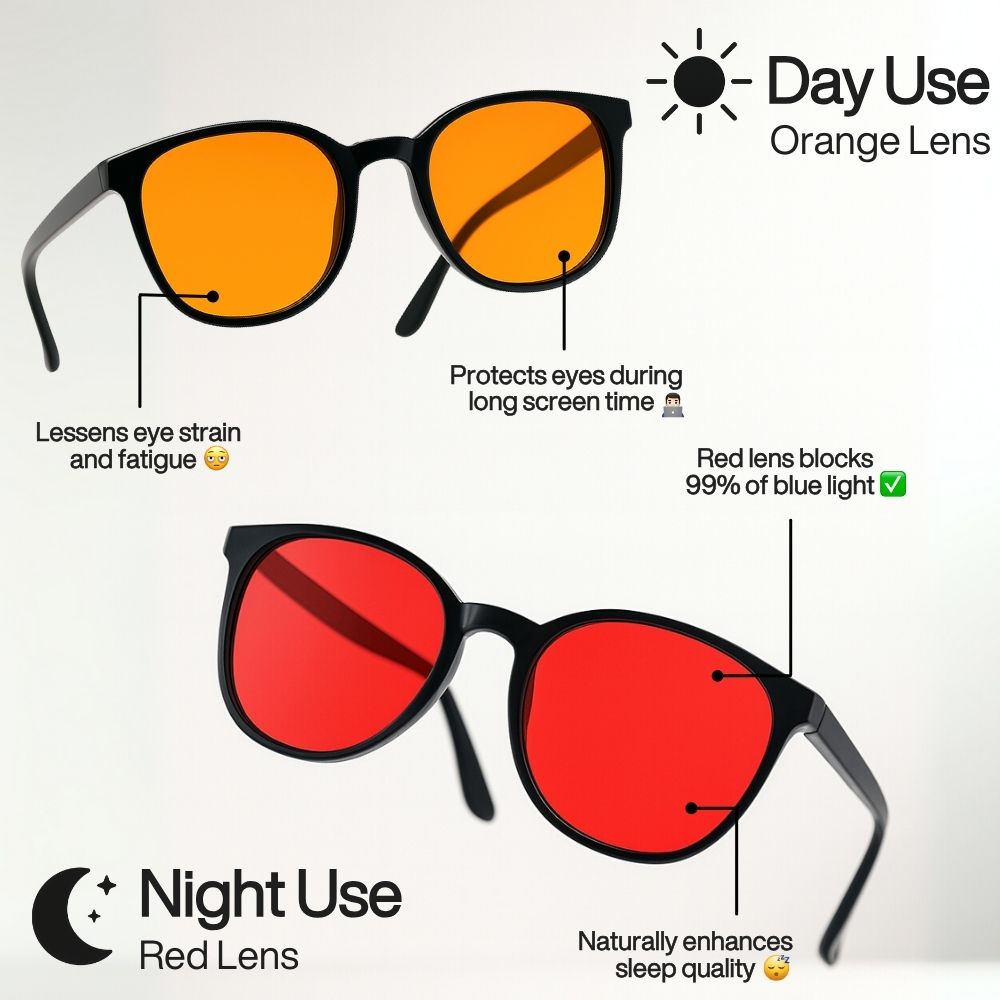 Flow® | Unisex Red Lens Blue Light Glasses