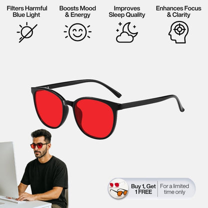Flow State™ Unisex Red Lens Blue Light Glasses