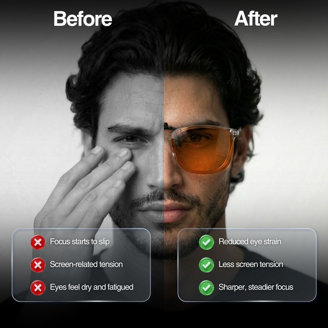 Wired™ Unisex Red Clip-on Glasses