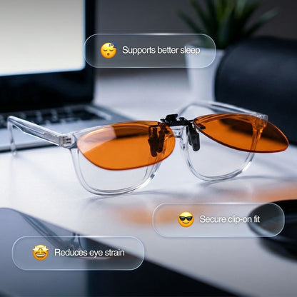 Wired™ Unisex Red Clip-on Glasses