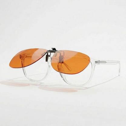Wired™ Unisex Red Clip-on Glasses