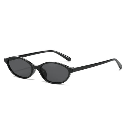 Muse Retro Oval Sunglasses - Black lens color